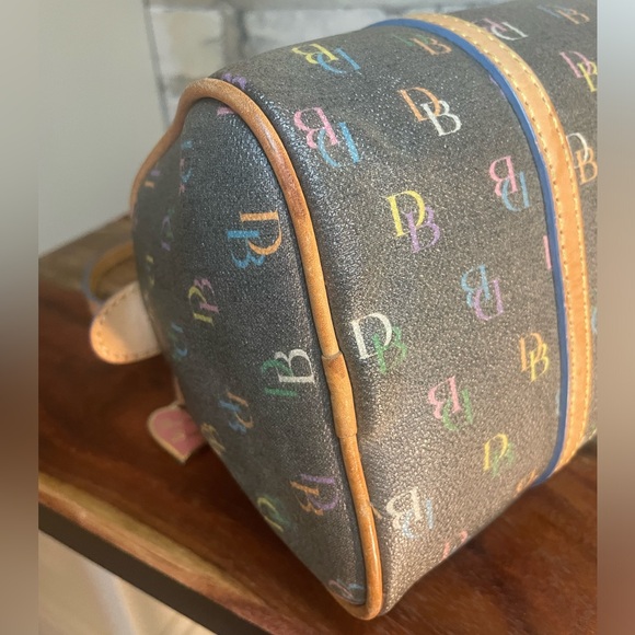 Dooney & Bourke Y2K "IT" Monogram Barrel Vintage Rainbow Bag - Picture 10 of 16